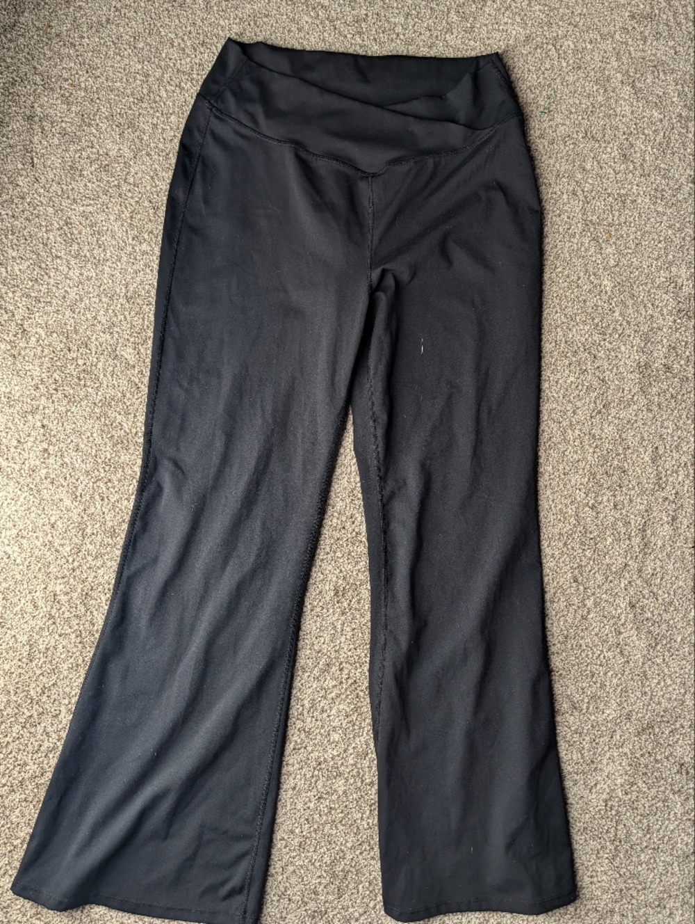 Halara Wide Leg Leggings Black High Waisted Buttery Soft Yoga Lounge